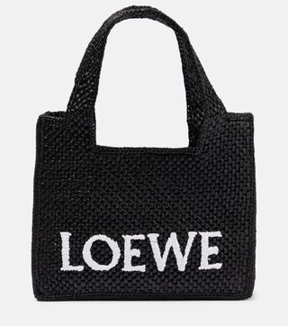 Loewe + Mini Raffia Basket Bag
