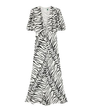 Rixo + Tonya Tiger-Print Midi Dress