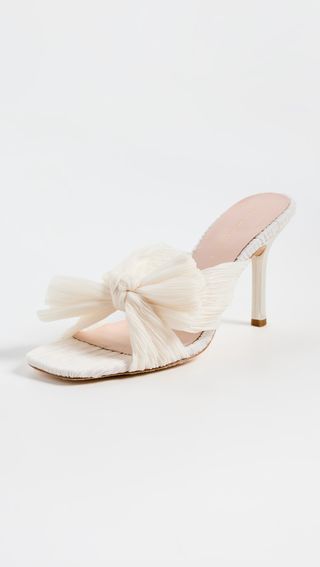 Loeffler Randall + Claudia Pleated Skinny Heel Mules