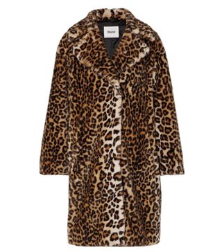 Stand + Camille Leopard-Print Faux-Fur Coat