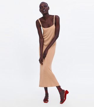 Zara + Knit Dress With Straps