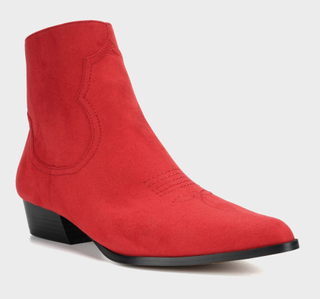 Who What Wear x Target + Anessa Microsuede Western Bootie