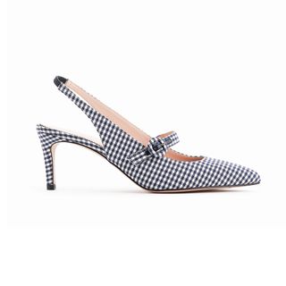 J.Crew + Strappy Slingback d'Orsay Pumps in Gingham