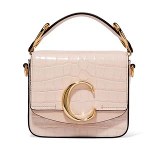 Chloé + C Bag Mini Croc-Effect Bag
