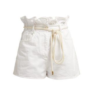 Valentino + Paperbag-Waist Shorts
