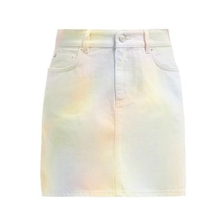 Ganni + Shiloh Pastel Tie-Dye Denim Skirt