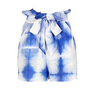Paper London + Horice Blue Tie-Dye Shorts