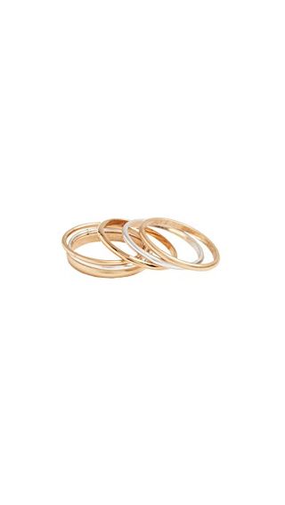 Madewell + Delicate Stacking Ring Set