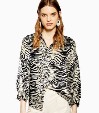 Topshop + Zebra Print Shirt