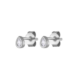 Maison Miru + Tiny Dewdrop Studs in Sterling Silver