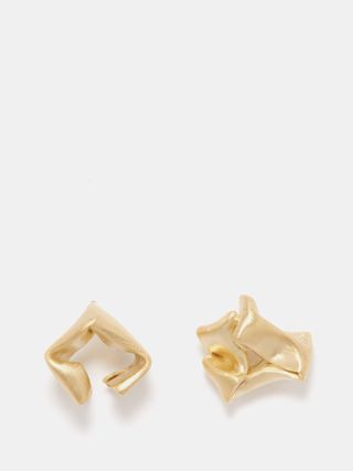 Completedworks + Mismatched 14kt Recycled Gold-Vermeil Earrings