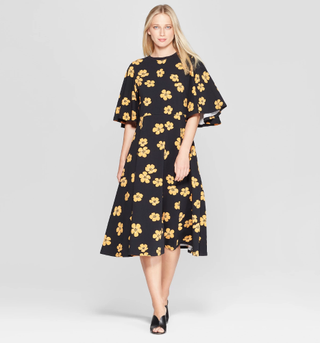 Who What Wear x Target + Bell Sleeve A-Line Dress