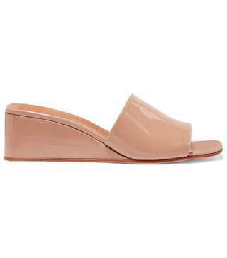 LOQ + Sol Patent-Leather Wedge Sandals
