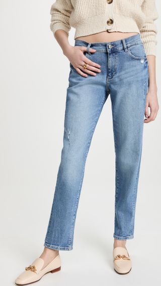 DL1961 + Riley Boyfriend: Straight Jeans