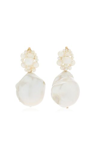 Completedworks + Tra-La-La Pearl 14k Gold Vermeil Earrings
