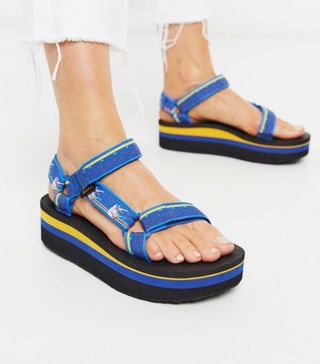 Teva + Flatform Universal Chunky Sandals in Unicorn Blue