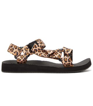 Arizona Love + Trekky Leopard-Print Velcro-Strap Sandals