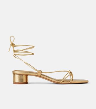 Zara + Gold Sandals