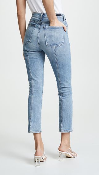Citizens of Humanity + Olivia Seam High Rise Slim Cropped Jeans