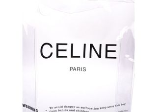 Celine + Shopping Bag Plastic Clear