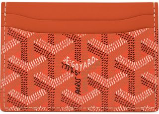 Goyard + Saint Sulpice Card Holder Monogram Chevron Multicolor Orange
