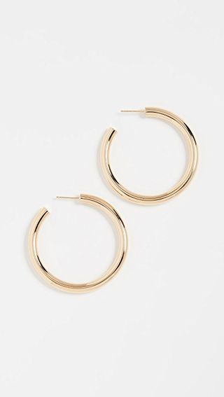 Jennifer Zeuner Jewelry + Lou Medium Hoop Earrings