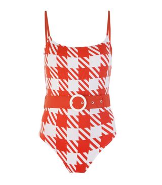 Solid & Striped + Red Nina Belted One Piece