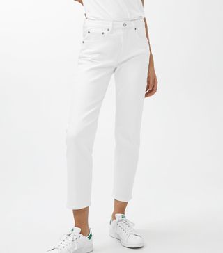 Arket + White Stretch Jeans