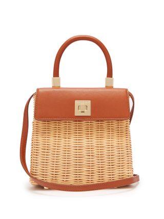 Sparrows Weave + The Classic Wicker and Leather Top-Handle Bag