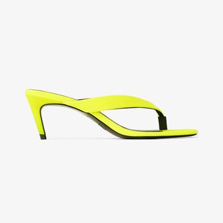 Zara + Fluorescent Kitten Heel Sandals