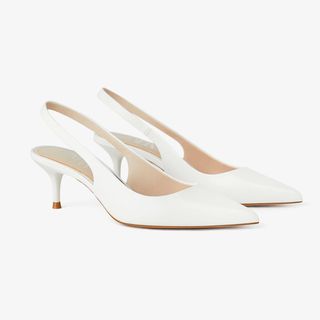 Zara + Slingback Kitten Heel Shoes