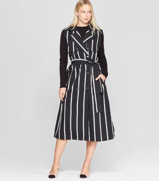 Who What Wear x Target + Belted Draped Trench