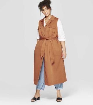 Who What Wear x Target + Button-Down Belted Vest