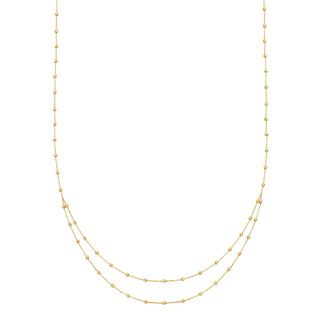 Shane Co. + 14k Yellow Gold Layered Station Necklace