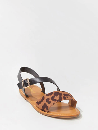 Forever21 + Leopard Print Trim Sandals