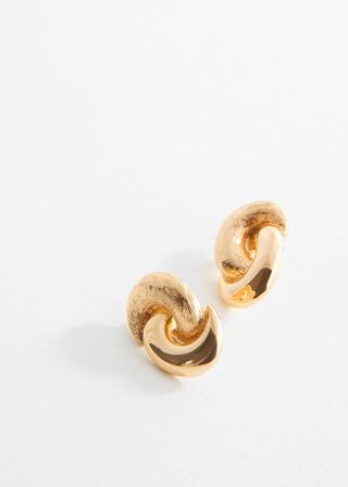 Mango + Intertwined Hoop Earrings