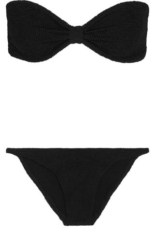 Hunza G + Jean Seersucker Bandeau Bikini