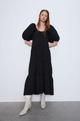 Zara + Textured Weave Dress