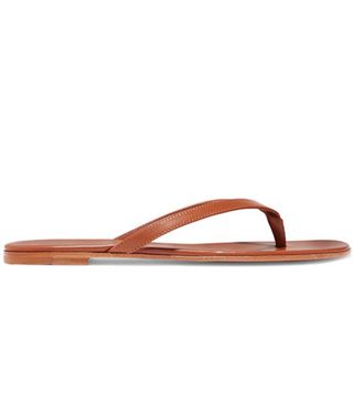 Gianvito Rossi + Leather Flip Flops