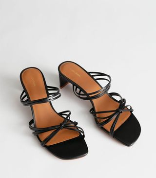 & Other Stories + Strappy Knotted Heeled Sandals