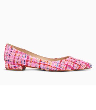 L.K.Bennett + Harlow Woven Pointed Toe Pumps, Pink