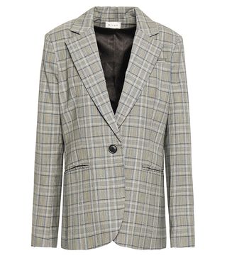 Milly + Prince of Wales Checked Wool Blazer