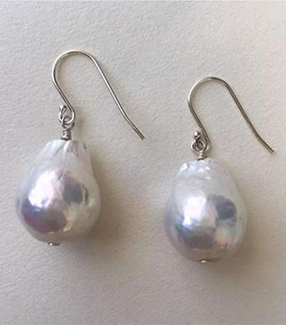 YY Jewelry + Simple Bit Baroque Pearl Earrings