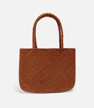 Zara + Medium-Sized Woven Bag