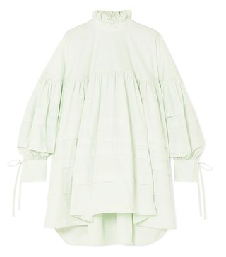 Cecilie Bahnsen + Alberte Oversized Bow-Detailed Poplin Shirt Dress