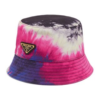 Prada + Tie-Dyed Cotton-Canvas Bucket Hat