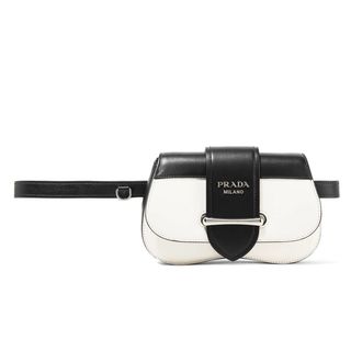 Prada + Sidonie Two-Tone Leather Belt Bag