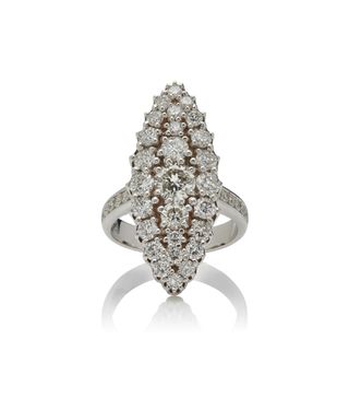 Colette Jewelry + 18K White Gold Diamond Ring