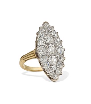 Fred Leighton + 1900s 18-Karat Gold, Silver And Diamond Ring