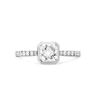 Hearts on Fire + Deco Chic Drm Bezel Engagement Ring